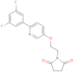 918147-04-3  2,5-Pyrrolidinedione, 1-[2-[[6-(3,5-difluorophenyl)-3-pyridinyl]oxy]ethyl]-