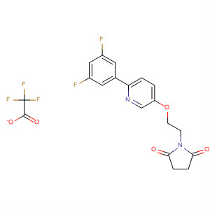 918147-05-4  2,5-Pyrrolidinedione, 1-[2-[[6-(3,5-difluorophenyl)-3-pyridinyl]oxy]ethyl]-,2,2,2-trifluoroacetate (1:1)
