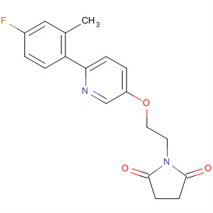 918147-26-9  2,5-Pyrrolidinedione,1-[2-[[6-(4-fluoro-2-methylphenyl)-3-pyridinyl]oxy]ethyl]-