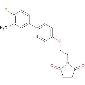918147-28-1  2,5-Pyrrolidinedione,1-[2-[[6-(4-fluoro-3-methylphenyl)-3-pyridinyl]oxy]ethyl]-