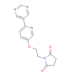 918147-30-5  2,5-Pyrrolidinedione, 1-[2-[[6-(5-pyrimidinyl)-3-pyridinyl]oxy]ethyl]-