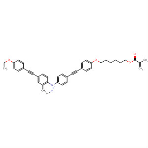 918150-42-2  2-Propenoic acid, 2-methyl-,6-[4-[2-[4-[2-[4-[2-(4-ethoxyphenyl)ethynyl]-2-methylphenyl]diazenyl]phenyl]ethynyl]phenoxy]hexyl ester