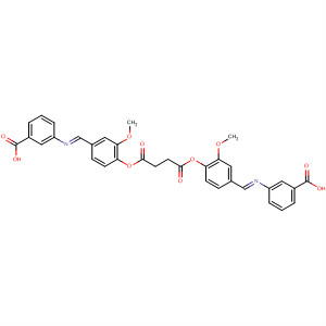 918153-09-0  Butanedioic acid,1,4-bis[4-[(E)-[(3-carboxyphenyl)imino]methyl]-2-methoxyphenyl] ester