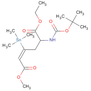 918154-28-6  2-Hexenedioic acid,5-[[(1,1-dimethylethoxy)carbonyl]amino]-3-(trimethylstannyl)-, 1-ethyl6-methyl ester, (2E,5S)-