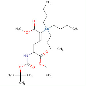 918154-29-7  2-Hexenedioic acid,5-[[(1,1-dimethylethoxy)carbonyl]amino]-2-(tributylstannyl)-, 1-ethyl6-methyl ester, (2E,5S)-