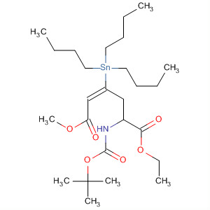 918154-31-1  2-Hexenedioic acid,5-[[(1,1-dimethylethoxy)carbonyl]amino]-3-(tributylstannyl)-, 1-ethyl6-methyl ester, (2E,5S)-