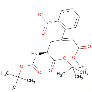 918154-33-3  2-Hexenedioic acid,5-[[(1,1-dimethylethoxy)carbonyl]amino]-3-(2-nitrophenyl)-,1-(1,1-dimethylethyl) 6-methyl ester, (2E,5S)-