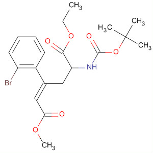 918154-34-4  2-Hexenedioic acid,3-(2-bromophenyl)-5-[[(1,1-dimethylethoxy)carbonyl]amino]-, 1-ethyl6-methyl ester, (2E,5S)-