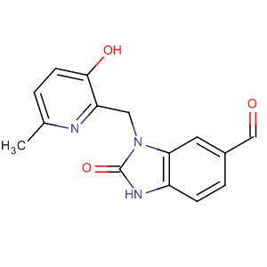 918155-77-8  1H-Benzimidazole-5-carboxaldehyde,2,3-dihydro-3-[(3-hydroxy-6-methyl-2-pyridinyl)methyl]-2-oxo-