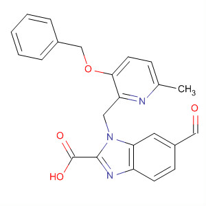 918155-80-3  1H-Benzimidazole-2-carboxylic acid,6-formyl-1-[[6-methyl-3-(phenylmethoxy)-2-pyridinyl]methyl]-
