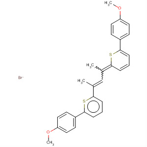 91816-35-2  Thiopyrylium,2-(4-methoxyphenyl)-6-[3-[6-(4-methoxyphenyl)-2H-thiopyran-2-ylidene]-1-methyl-1-butenyl]-, bromide