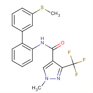 918160-74-4  1H-Pyrazole-4-carboxamide,1-methyl-N-[3'-(methylthio)[1,1'-biphenyl]-2-yl]-3-(trifluoromethyl)-