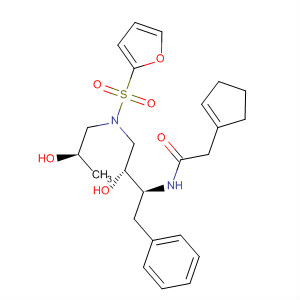 918294-74-3  2-Cyclopentene-1-acetamide,N-[(1S,2R)-3-[(2-furanylsulfonyl)[(2R)-2-hydroxypropyl]amino]-2-hydroxy-1-(phenylmethyl)propyl]-, (1S)-
