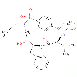 918294-78-7  Butanamide,2-(acetylamino)-N-[(1S,2R)-2-hydroxy-3-[[(4-methoxyphenyl)sulfonyl](2-methylpropyl)amino]-1-(phenylmethyl)propyl]-3-methyl-, (2S)-