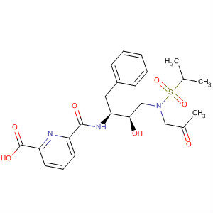 918295-18-8  2-Pyridinecarboxylic acid,6-[[[(1S,2R)-2-hydroxy-3-[[(1-methylethyl)sulfonyl](2-oxopropyl)amino]-1-(phenylmethyl)propyl]amino]carbonyl]-
