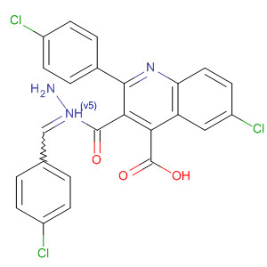 918296-10-3  4-Quinolinecarboxylic acid, 6-chloro-2-(4-chlorophenyl)-,2-[(4-chlorophenyl)methylene]hydrazide