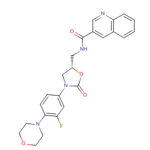 918301-44-7  3-Quinolinecarboxamide,N-[[(5S)-3-[3-fluoro-4-(4-morpholinyl)phenyl]-2-oxo-5-oxazolidinyl]methyl]-