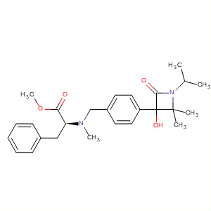 918302-64-4  L-Phenylalanine,N-[4-[3-hydroxy-2,2-dimethyl-1-(1-methylethyl)-4-oxo-3-azetidinyl]benzoyl]-N-methyl-, methyl ester