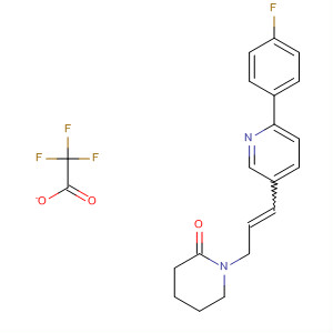 918305-37-0  2-Piperidinone, 1-[3-[6-(4-fluorophenyl)-3-pyridinyl]-2-propen-1-yl]-,2,2,2-trifluoroacetate (1:1)