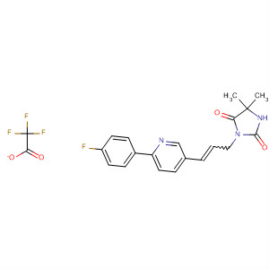 918305-45-0  2,4-Imidazolidinedione,3-[3-[6-(4-fluorophenyl)-3-pyridinyl]-2-propen-1-yl]-5,5-dimethyl-,2,2,2-trifluoroacetate (1:1)