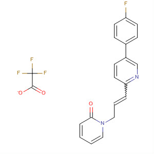 918305-50-7  2(1H)-Pyridinone, 1-[3-[5-(4-fluorophenyl)-2-pyridinyl]-2-propen-1-yl]-,2,2,2-trifluoroacetate (1:1)
