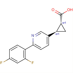 918305-54-1  Cyclopropanecarboxylic acid, 2-[6-(2,4-difluorophenyl)-3-pyridinyl]-,(1R,2R)-rel-