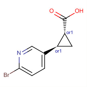 918305-72-3  Cyclopropanecarboxylic acid, 2-(6-bromo-3-pyridinyl)-, (1R,2R)-rel-