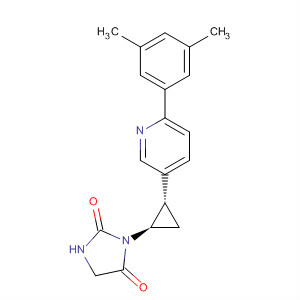 918306-08-8  2,4-Imidazolidinedione,3-[(1R,2S)-2-[6-(3,5-dimethylphenyl)-3-pyridinyl]cyclopropyl]-