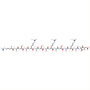 918307-06-9  L-Alanine,L-arginyl-L-alanyl-L-seryl-L-alanyl-L-arginyl-L-alanyl-L-seryl-L-alanyl-L-arginyl-L-alanyl-L-seryl-L-alanyl-L-arginyl-L-alanyl-L-a-aspartyl-