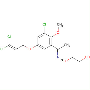 918311-09-8  Ethanone,1-[3-chloro-5-[(3,3-dichloro-2-propen-1-yl)oxy]-2-methoxyphenyl]-,O-(2-hydroxyethyl)oxime
