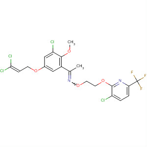 918311-11-2  Ethanone,1-[3-chloro-5-[(3,3-dichloro-2-propen-1-yl)oxy]-2-methoxyphenyl]-,O-[2-[[3-chloro-6-(trifluoromethyl)-2-pyridinyl]oxy]ethyl]oxime