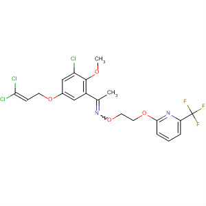 918311-12-3  Ethanone,1-[3-chloro-5-[(3,3-dichloro-2-propen-1-yl)oxy]-2-methoxyphenyl]-,O-[2-[[6-(trifluoromethyl)-2-pyridinyl]oxy]ethyl]oxime