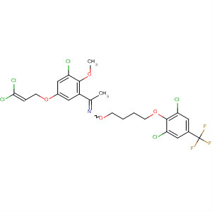 918311-15-6  Ethanone,1-[3-chloro-5-[(3,3-dichloro-2-propen-1-yl)oxy]-2-methoxyphenyl]-,O-[4-[2,6-dichloro-4-(trifluoromethyl)phenoxy]butyl]oxime