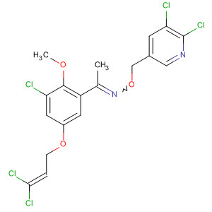 918311-22-5  Ethanone,1-[3-chloro-5-[(3,3-dichloro-2-propen-1-yl)oxy]-2-methoxyphenyl]-,O-[(5,6-dichloro-3-pyridinyl)methyl]oxime