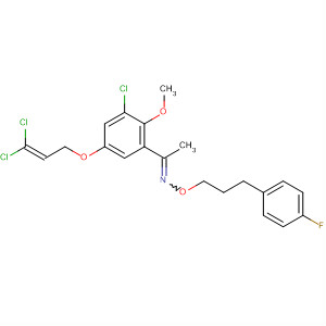918311-31-6  Ethanone,1-[3-chloro-5-[(3,3-dichloro-2-propen-1-yl)oxy]-2-methoxyphenyl]-,O-[3-(4-fluorophenyl)propyl]oxime