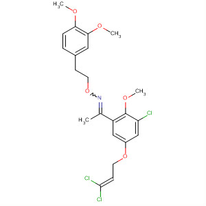 918311-33-8  Ethanone,1-[3-chloro-5-[(3,3-dichloro-2-propen-1-yl)oxy]-2-methoxyphenyl]-,O-[2-(3,4-dimethoxyphenyl)ethyl]oxime
