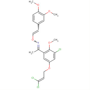 918311-34-9  Ethanone,1-[3-chloro-5-[(3,3-dichloro-2-propen-1-yl)oxy]-2-methoxyphenyl]-,O-[2-(3,4-dimethoxyphenyl)ethenyl]oxime