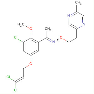 918311-35-0  Ethanone,1-[3-chloro-5-[(3,3-dichloro-2-propen-1-yl)oxy]-2-methoxyphenyl]-,O-[2-(5-methyl-2-pyrazinyl)ethyl]oxime