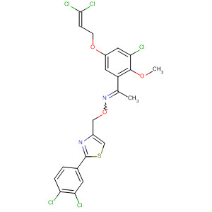 918311-37-2  Ethanone,1-[3-chloro-5-[(3,3-dichloro-2-propen-1-yl)oxy]-2-methoxyphenyl]-,O-[[2-(3,4-dichlorophenyl)-4-thiazolyl]methyl]oxime