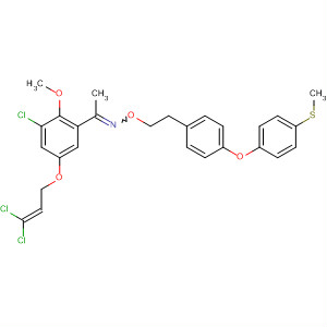 918311-38-3  Ethanone,1-[3-chloro-5-[(3,3-dichloro-2-propen-1-yl)oxy]-2-methoxyphenyl]-,O-[2-[4-[4-(methylthio)phenoxy]phenyl]ethyl]oxime
