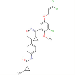 918311-42-9  Cyclopropanecarboxamide,N-[4-[2-[[[[3-chloro-5-[(3,3-dichloro-2-propen-1-yl)oxy]-2-methoxyphenyl]cyclopropylmethylene]amino]oxy]ethyl]phenyl]-2-methyl-