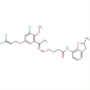 918311-52-1  Butanamide,4-[[[1-[3-chloro-5-[(3,3-dichloro-2-propen-1-yl)oxy]-2-methoxyphenyl]ethylidene]amino]oxy]-N-(2,3-dihydro-2-methyl-7-benzofuranyl)-