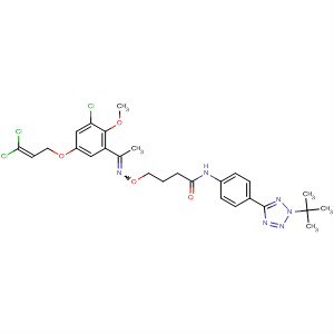 918311-54-3  Butanamide,4-[[[1-[3-chloro-5-[(3,3-dichloro-2-propen-1-yl)oxy]-2-methoxyphenyl]ethylidene]amino]oxy]-N-[4-[2-(1,1-dimethylethyl)-2H-tetrazol-5-yl]phenyl]-