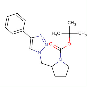 918313-37-8  1-Pyrrolidinecarboxylic acid, 2-[(4-phenyl-1H-1,2,3-triazol-1-yl)methyl]-,1,1-dimethylethyl ester, (2S)-