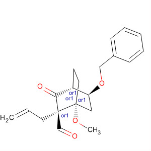 918315-30-7  Bicyclo[2.2.2]octane-2-carboxaldehyde,1-methoxy-3-oxo-5-(phenylmethoxy)-2-(2-propen-1-yl)-,(1R,2S,4R,5S)-rel-
