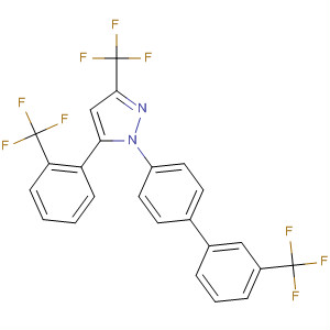 918315-98-7  1H-Pyrazole,3-(trifluoromethyl)-1-[3'-(trifluoromethyl)[1,1'-biphenyl]-4-yl]-5-[2-(trifluoromethyl)phenyl]-