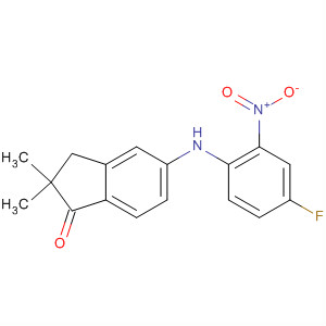 918330-15-1  1H-Inden-1-one,5-[(4-fluoro-2-nitrophenyl)amino]-2,3-dihydro-2,2-dimethyl-