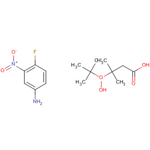 911065-55-9  Butanoic acid, 3-[(1,1-dimethylethyl)dioxy]-3-methyl-, compd. with4-fluoro-3-nitrobenzenamine (1:1)