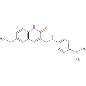 911105-89-0  2(1H)-Quinolinone, 3-[[[4-(dimethylamino)phenyl]amino]methyl]-6-ethyl-