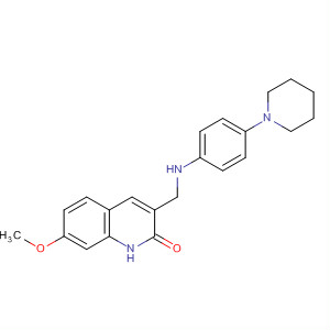 911105-91-4  2(1H)-Quinolinone,7-methoxy-3-[[[4-(1-piperidinyl)phenyl]amino]methyl]-